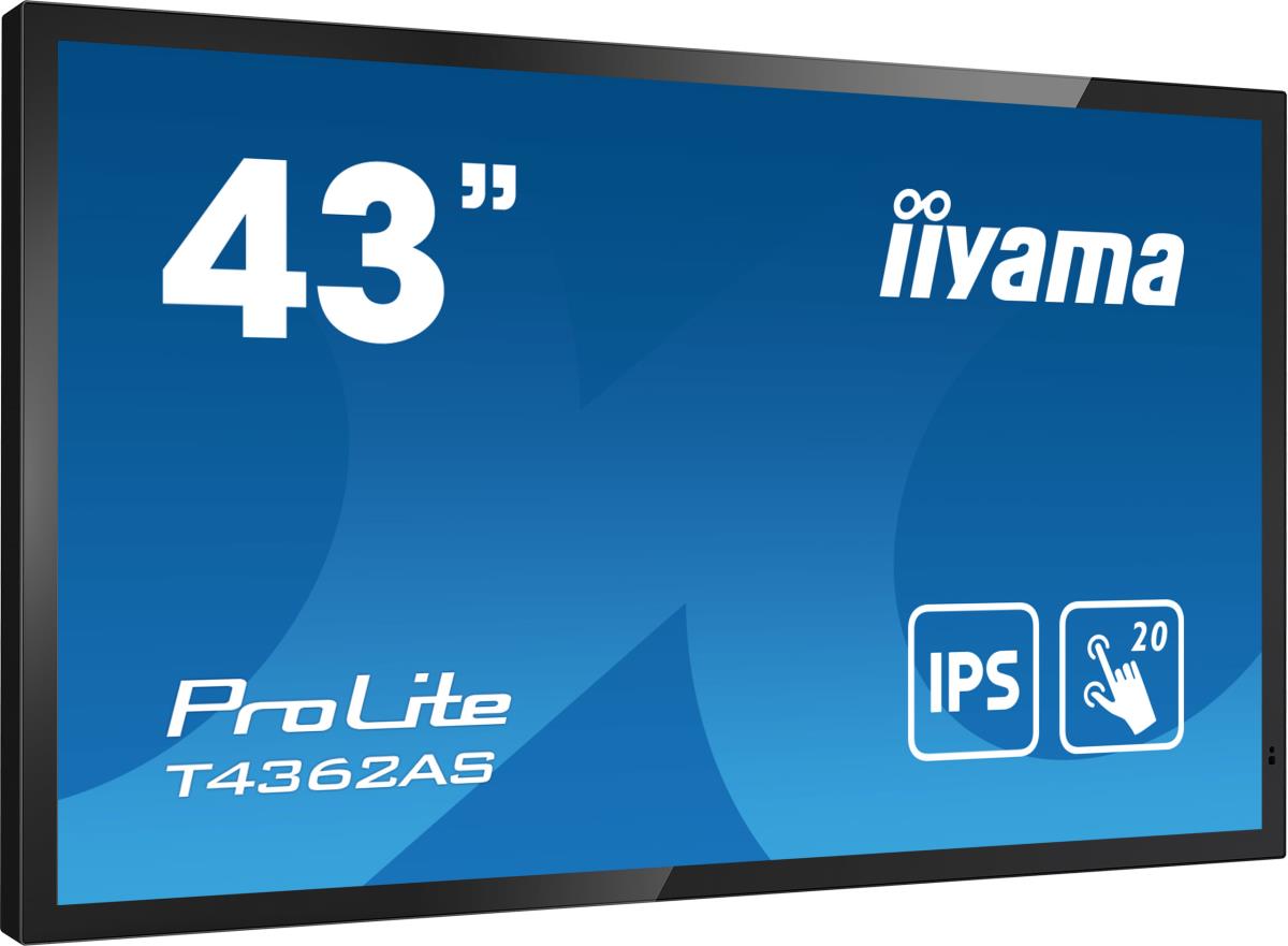 Touch Monitor - Prolite T4362as-b1 - 43in - 3840 X 2160 (4k Uhd) - Black