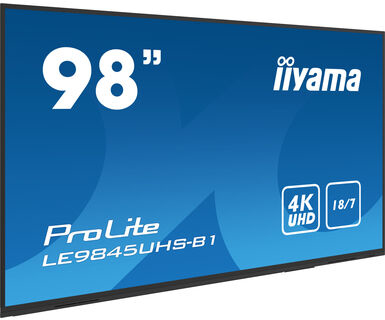 Digital Signage Display - ProLite LE9845UHS-B1- 98in - 3840x2160 (UHD) - Black