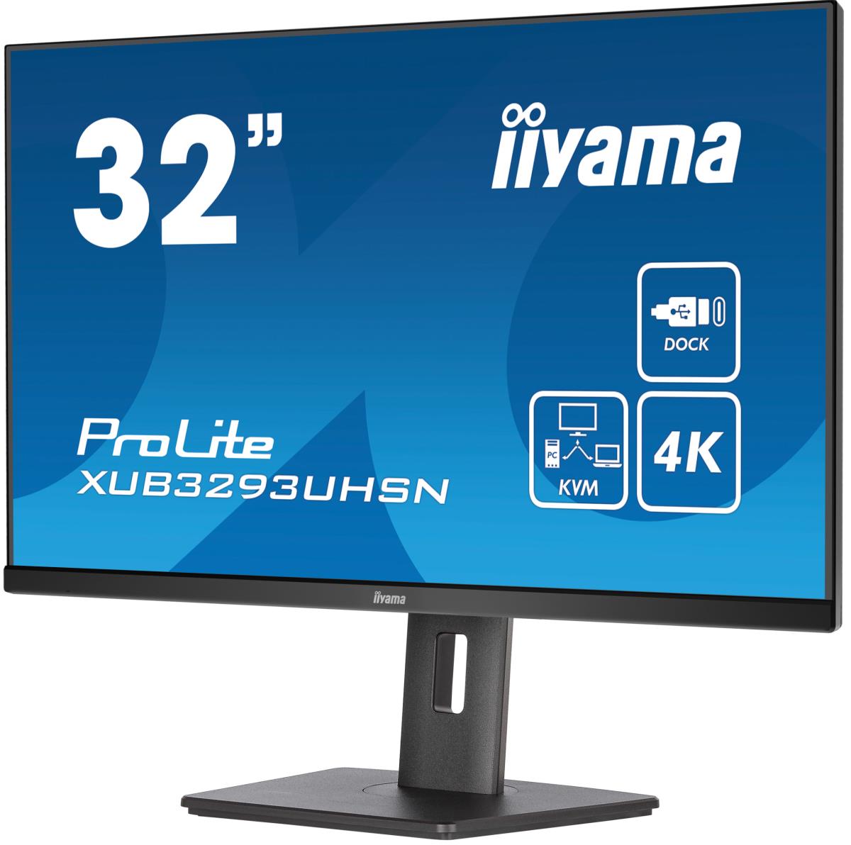 Desktop USB-C Monitor - ProLite XUB3293UHSN-B5 - 32in - 3840x2160 (UHD) - Black