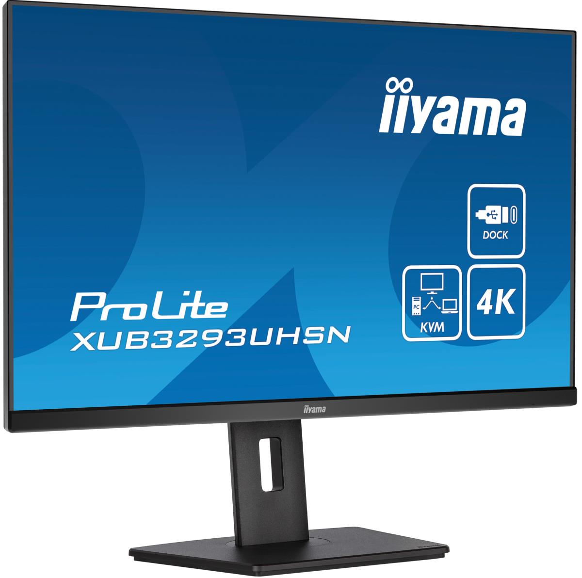 Desktop USB-C Monitor - ProLite XUB3293UHSN-B5 - 32in - 3840x2160 (UHD) - Black