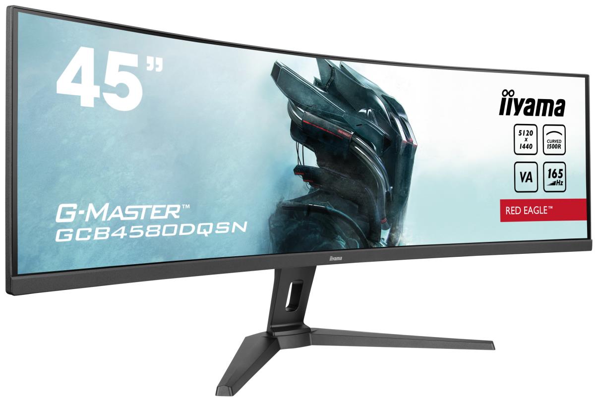 Desktop Monitor - G-MASTER GCB4580DQSN-B1 - 45in Curved - 5120x1440 (DQHD) - Black