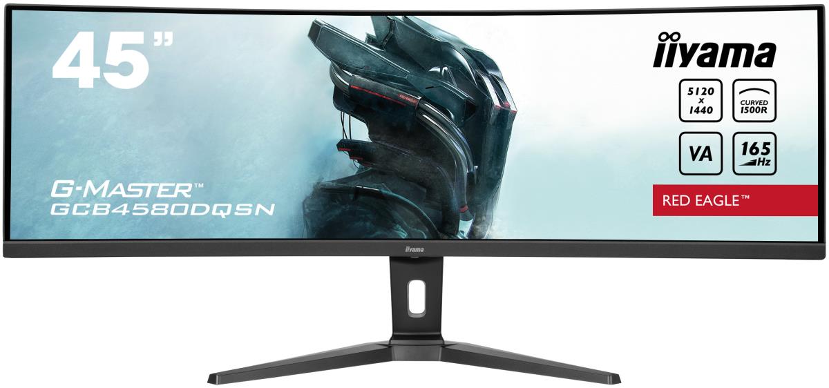 Desktop Monitor - G-MASTER GCB4580DQSN-B1 - 45in Curved - 5120x1440 (DQHD) - Black