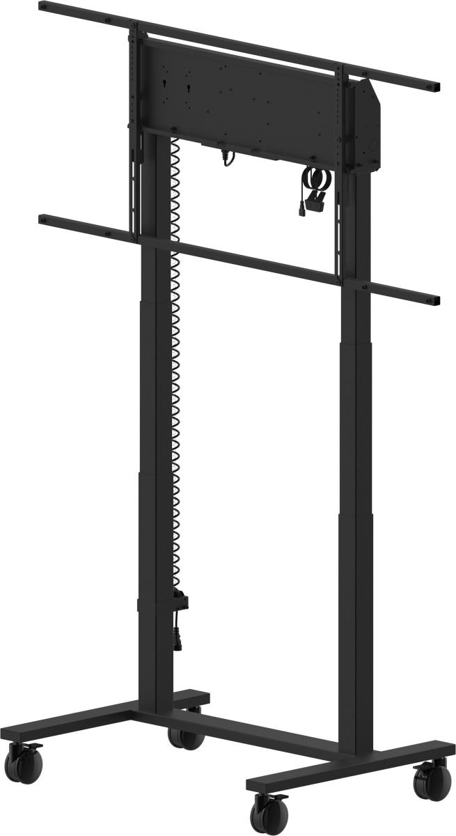 Double Column Electric Floor Lift On Wheels For Monitors Up To 98