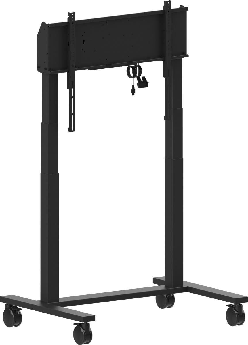 Double Column Electric Floor Lift On Wheels For Monitors Up To 98