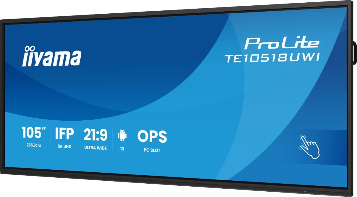 Large Format Display - ProLite TE10518UWI-B1AG - 105in - 5120x2160 (5KUW) - Black