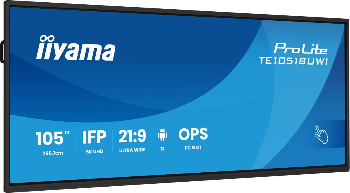 Large Format Display - ProLite TE10518UWI-B1AG - 105in - 5120x2160 (5KUW) - Black
