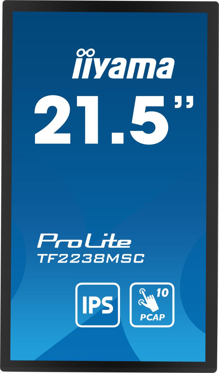 Touch Monitor - ProLite TF2238MSC-B1 - 22in - 1920x1080 (FHD) - Black