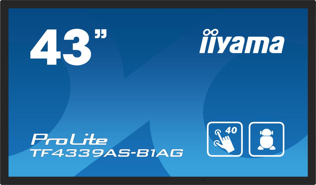 Large Format Display - ProLite TF4339AS-B1AG - 43in Touch - 3840x2160 (UHD) - Black