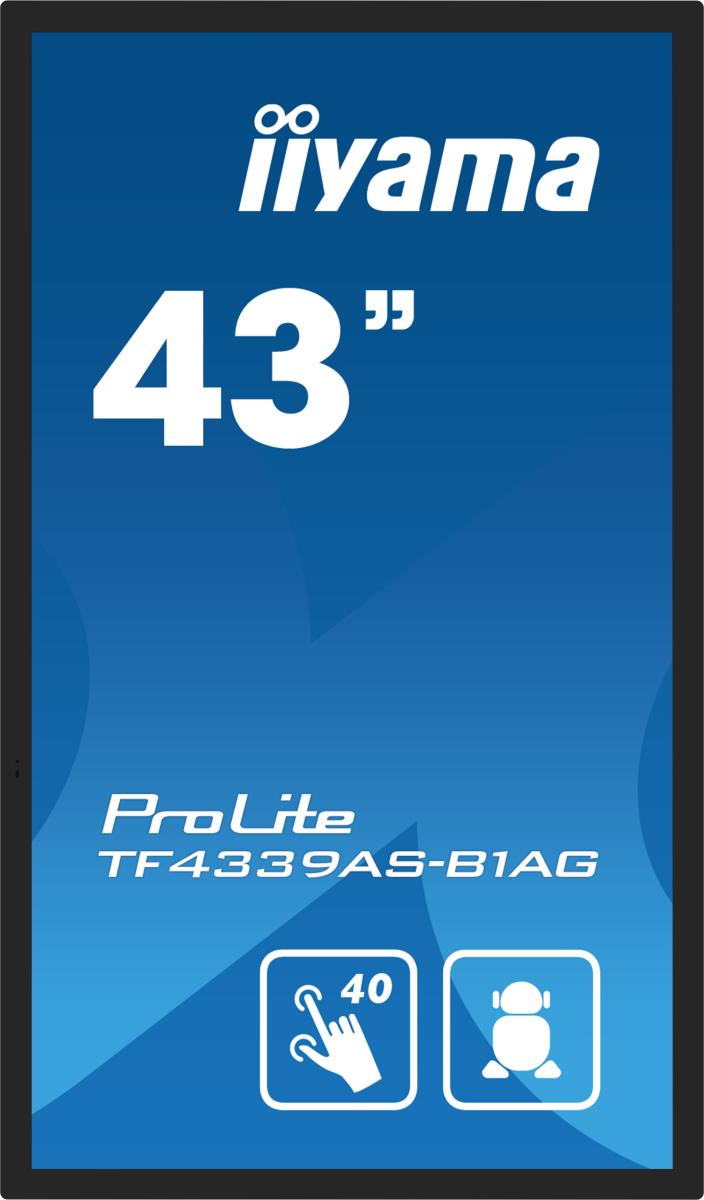Large Format Display - ProLite TF4339AS-B1AG - 43in Touch - 3840x2160 (UHD) - Black