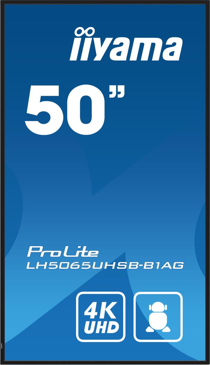Digital Signage Display - ProLite LH5065UHSB-B1AG - 50in - 3840x2160 (UHD) - Black