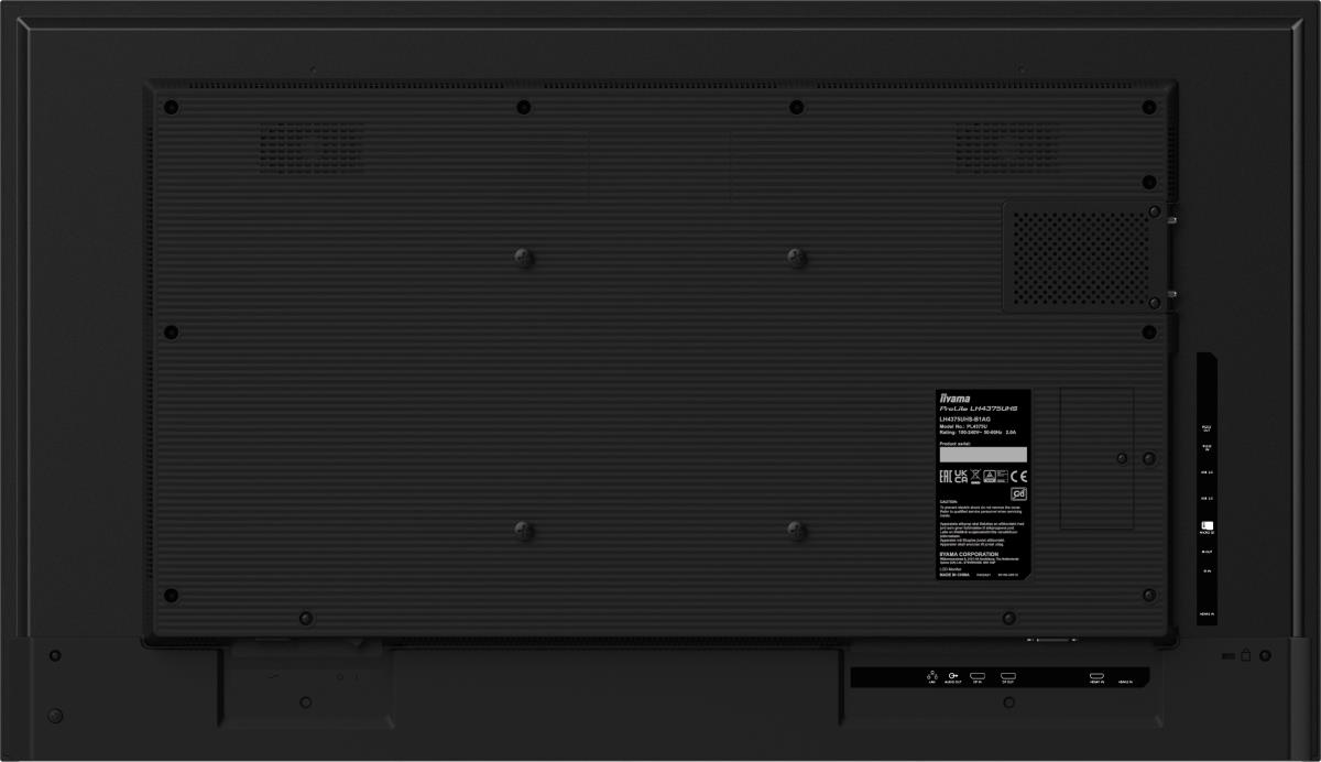 Digital Signage Display - ProLite LH5065UHSB-B1AG - 50in - 3840x2160 (UHD) - Black
