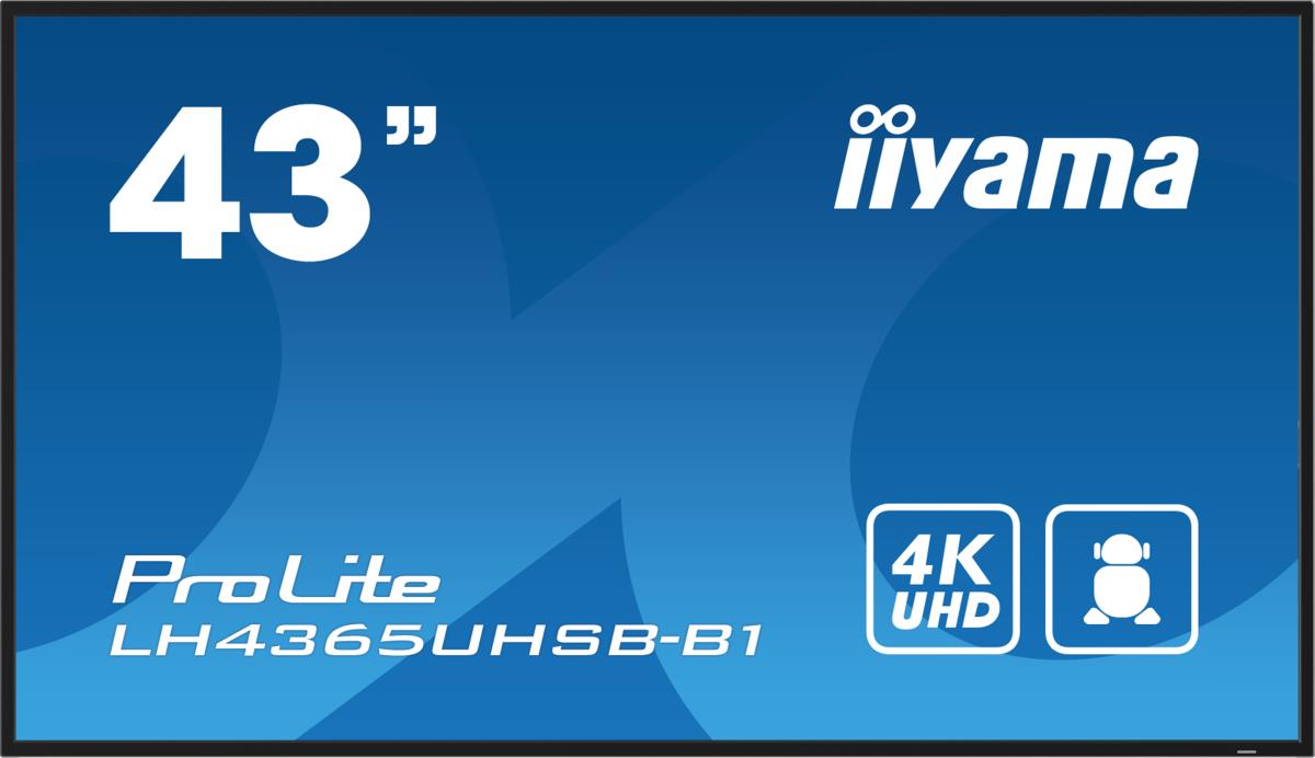 Digital Signage Display - ProLite LH4365UHSB-B1 - 43in - 3840x2160 (UHD) - Black