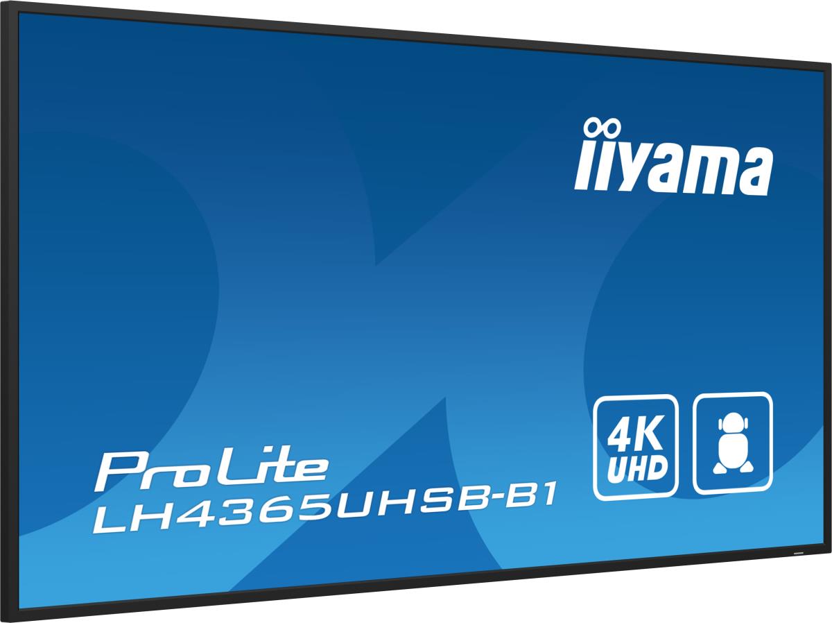 Digital Signage Display - ProLite LH4365UHSB-B1 - 43in - 3840x2160 (UHD) - Black