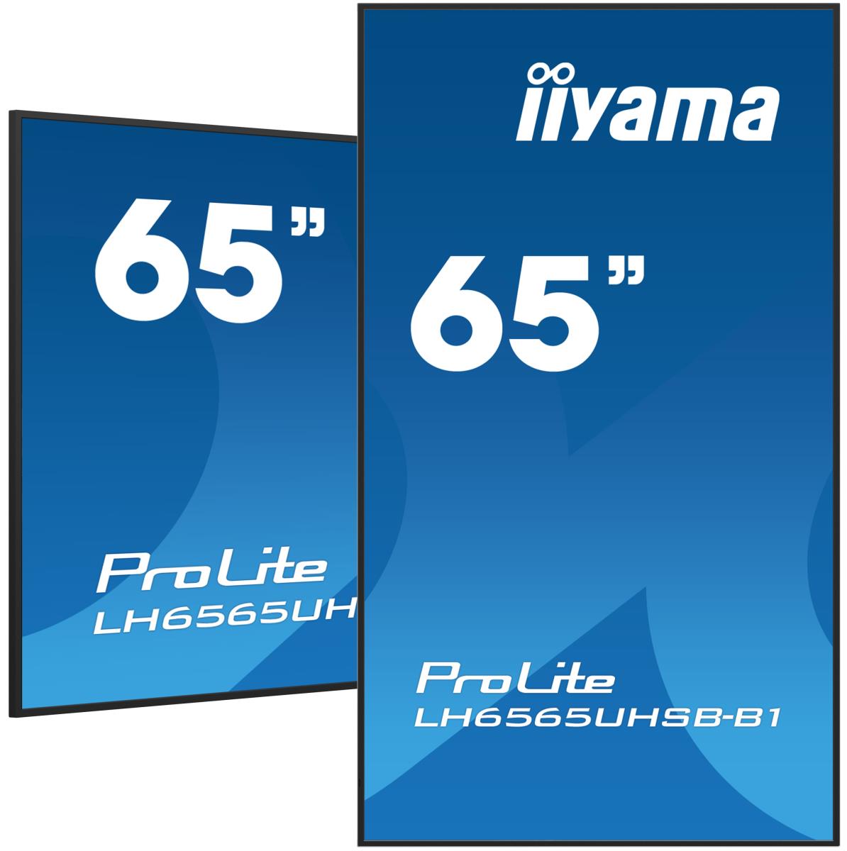 Digital Signage Display - ProLite LH6565UHSB-B1 - 65in - 3840x2160 (UHD) - Black