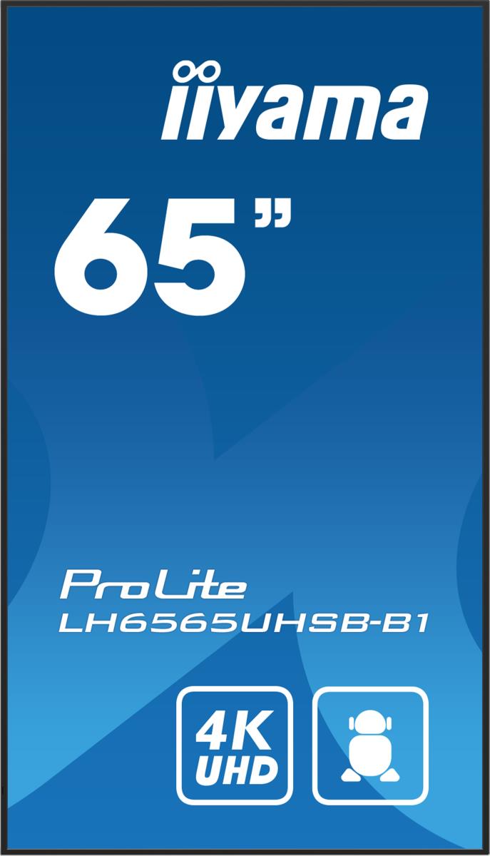 Digital Signage Display - ProLite LH6565UHSB-B1 - 65in - 3840x2160 (UHD) - Black