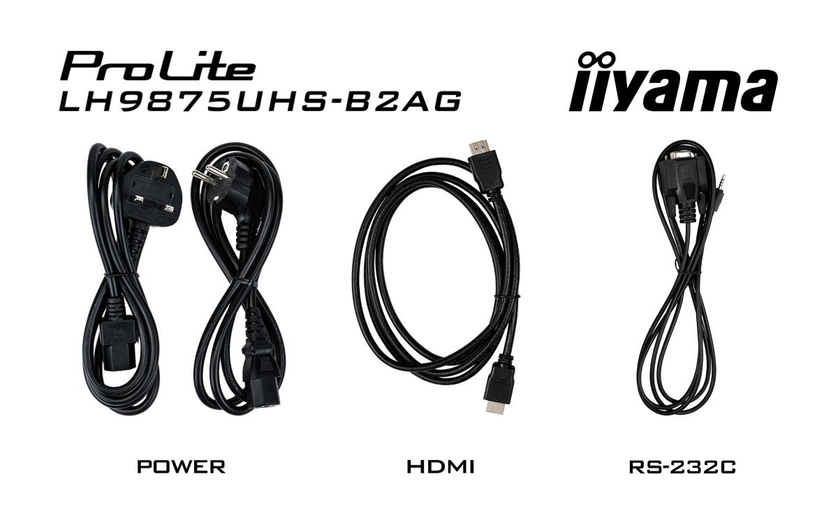 Digital Signage Display - ProLite LH9875UHS-B2AG - 98in - 3840x2160 (UHD) - Black