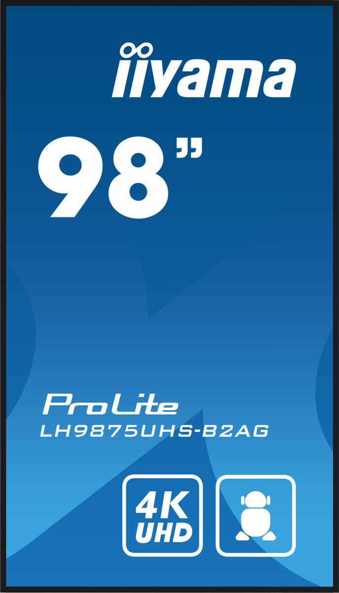 Digital Signage Display - ProLite LH9875UHS-B2AG - 98in - 3840x2160 (UHD) - Black