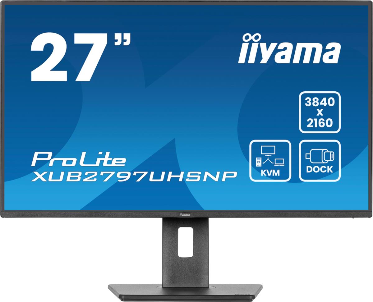 Desktop USB-C Monitor - ProLite XUB2797UHSNP-B1 - 27in - 3840x2160 (UHD) - Black