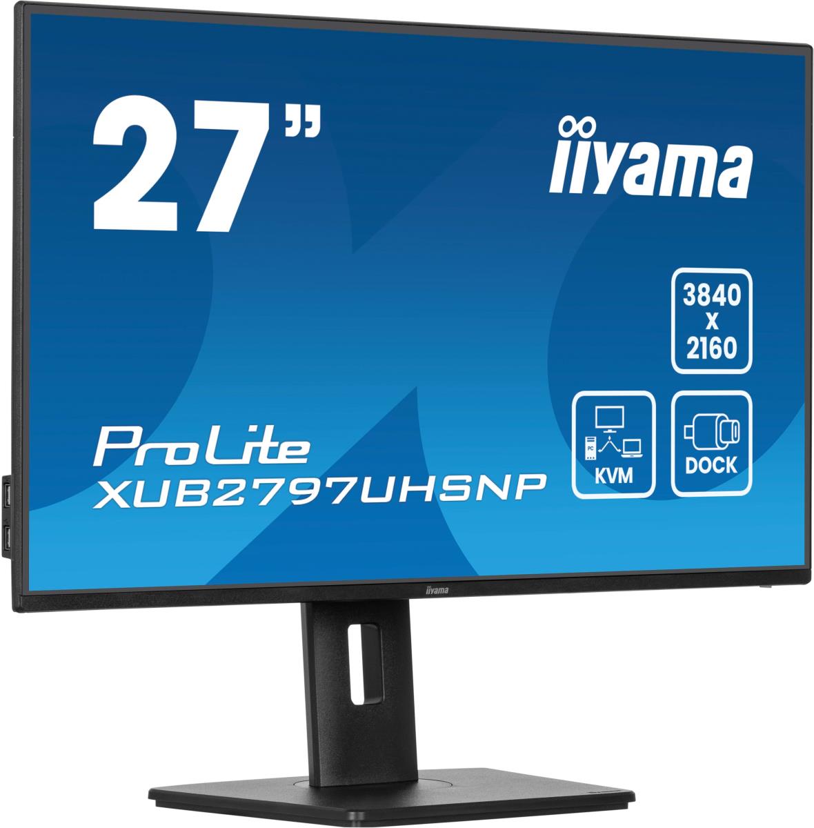 Desktop USB-C Monitor - ProLite XUB2797UHSNP-B1 - 27in - 3840x2160 (UHD) - Black