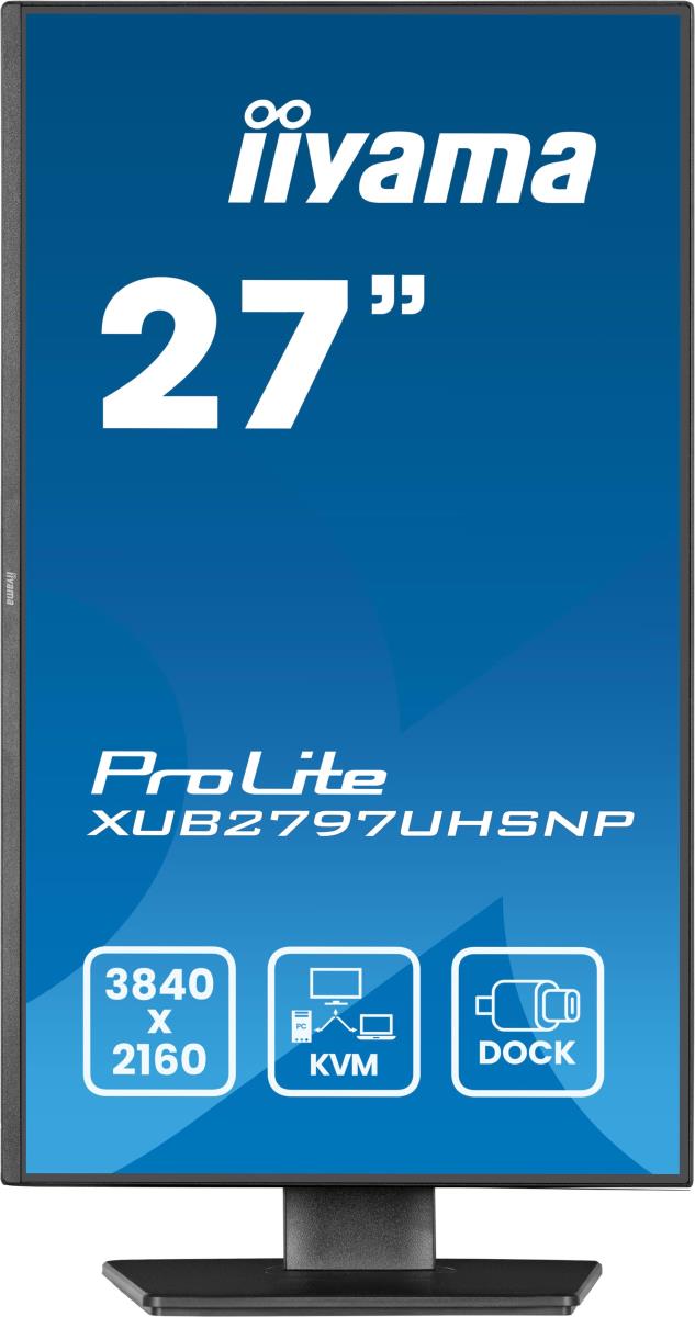 Desktop USB-C Monitor - ProLite XUB2797UHSNP-B1 - 27in - 3840x2160 (UHD) - Black