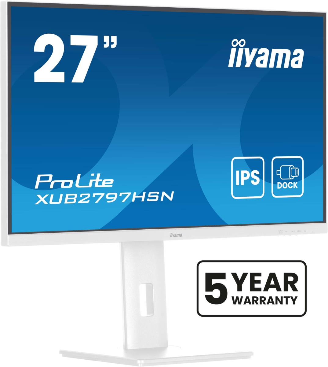 Desktop USB-C Monitor - ProLite XUB2797HSN-W2 - 27in - 1920x1080 (FHD) - White