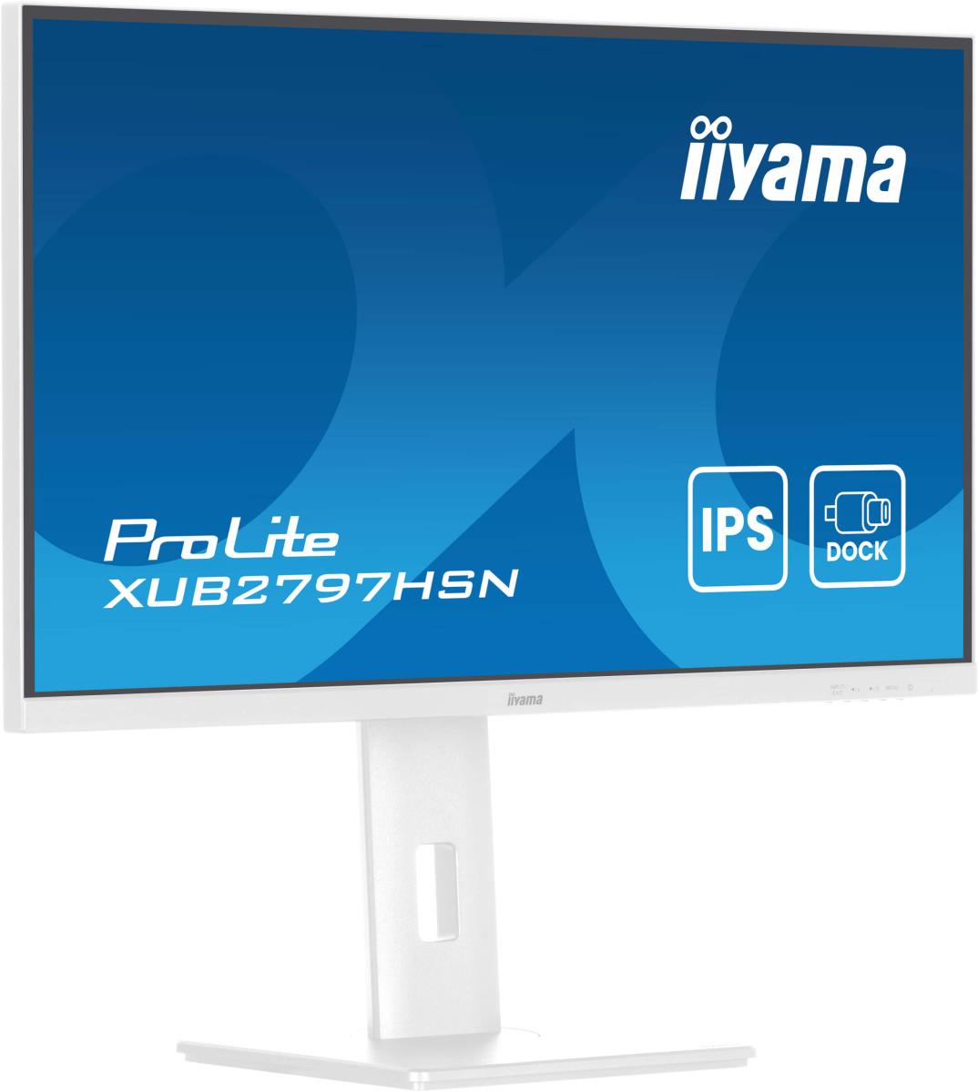 Desktop USB-C Monitor - ProLite XUB2797HSN-W2 - 27in - 1920x1080 (FHD) - White