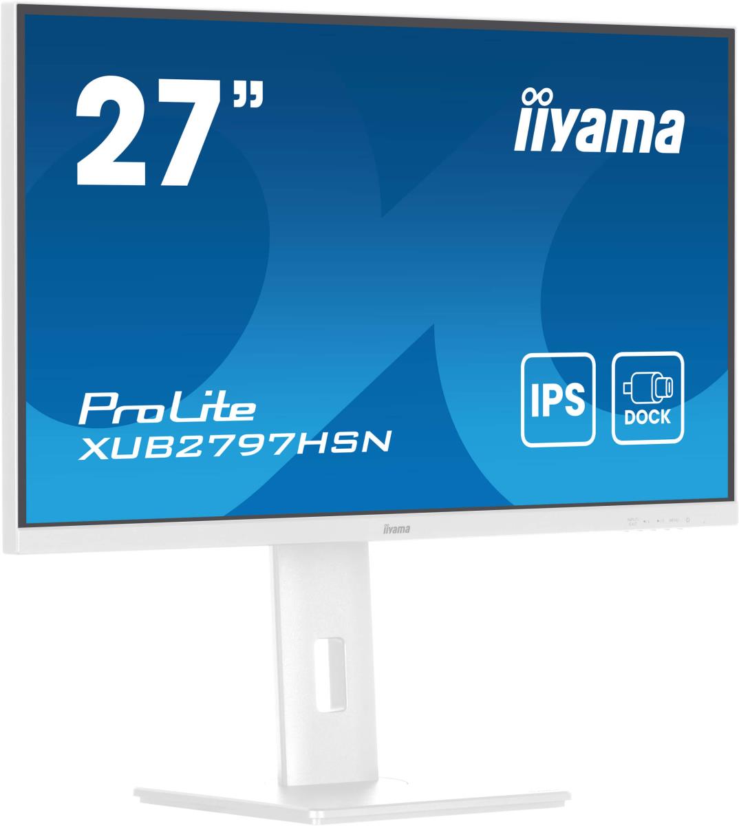 Desktop USB-C Monitor - ProLite XUB2797HSN-W2 - 27in - 1920x1080 (FHD) - White