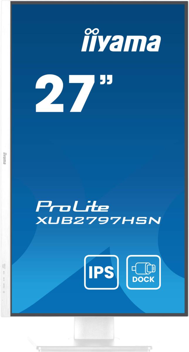 Desktop USB-C Monitor - ProLite XUB2797HSN-W2 - 27in - 1920x1080 (FHD) - White