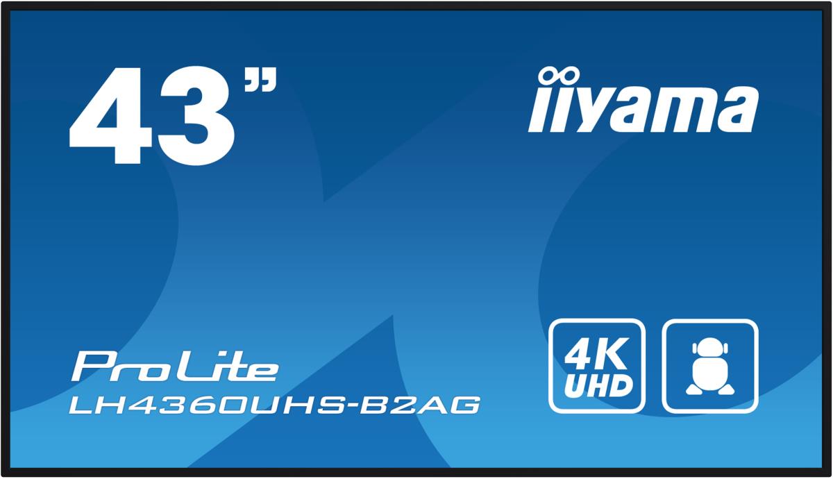 Digital Signage Display - ProLite LH4360UHS-B2AG - 43in - 3840x2160 (UHD) - Black