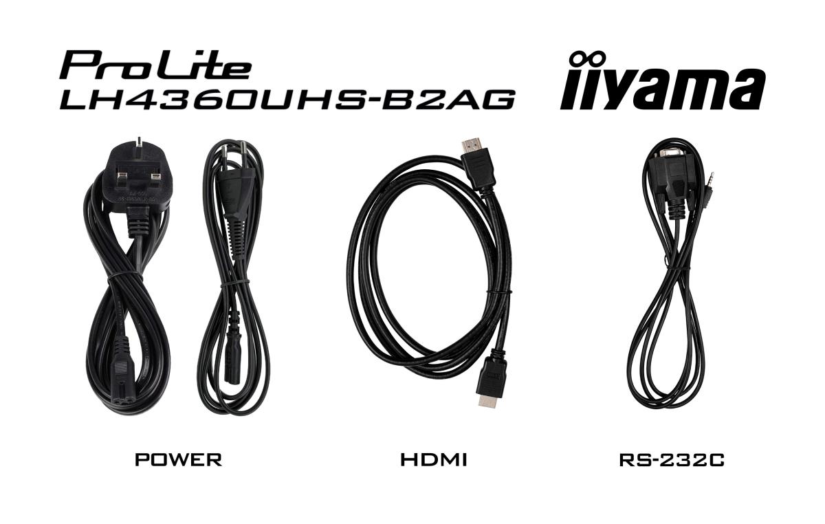 Digital Signage Display - ProLite LH4360UHS-B2AG - 43in - 3840x2160 (UHD) - Black