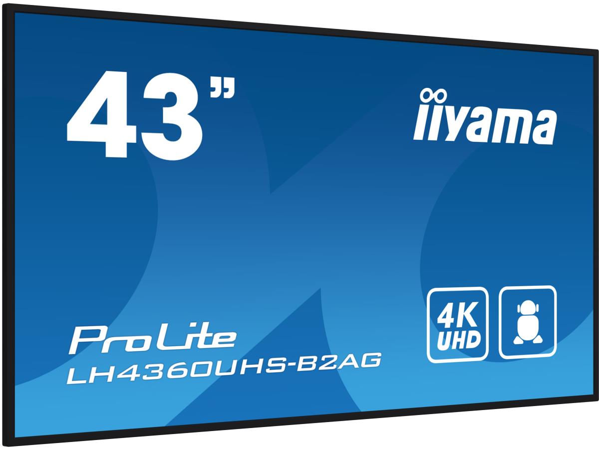 Digital Signage Display - ProLite LH4360UHS-B2AG - 43in - 3840x2160 (UHD) - Black