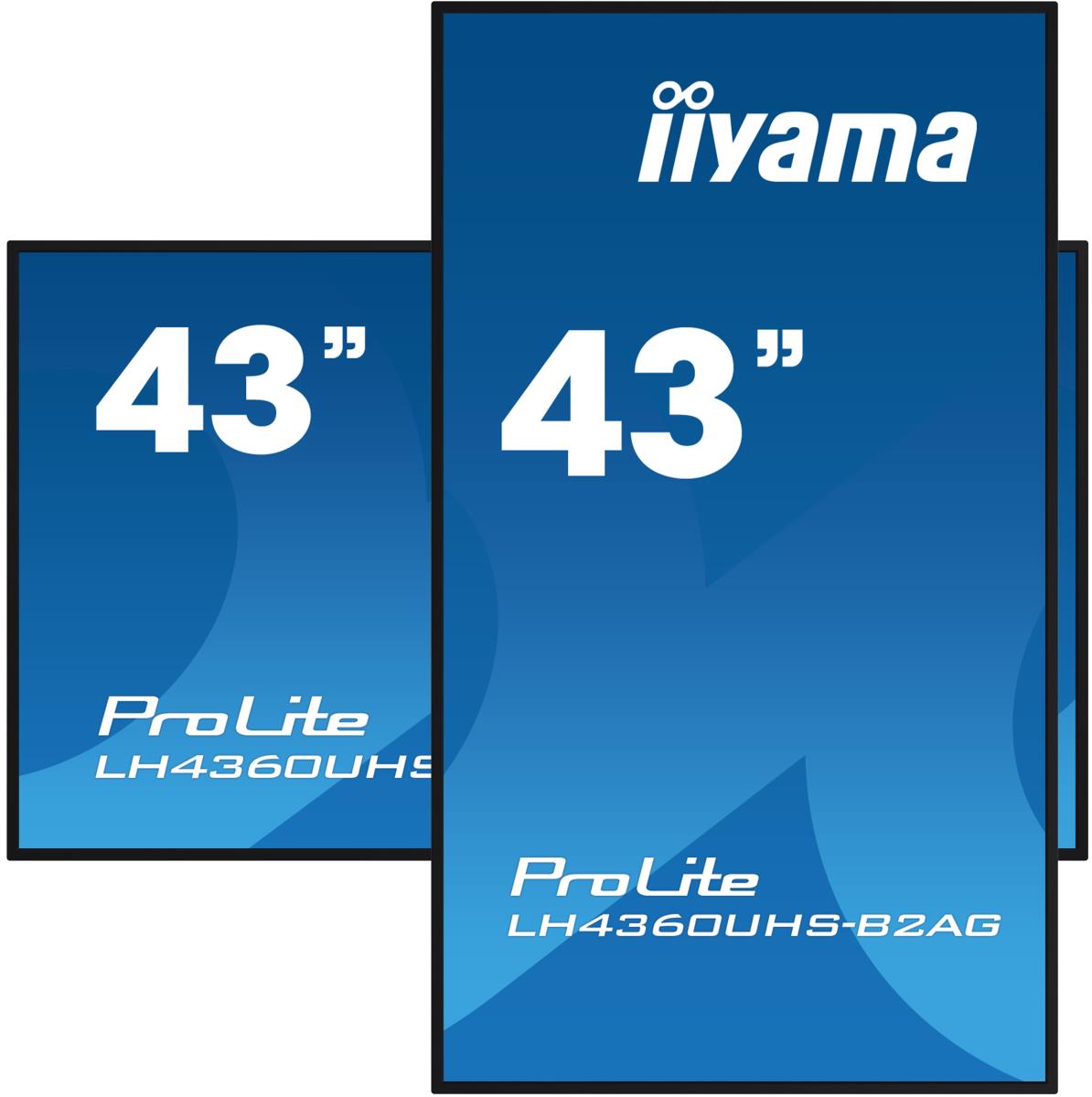 Digital Signage Display - ProLite LH4360UHS-B2AG - 43in - 3840x2160 (UHD) - Black