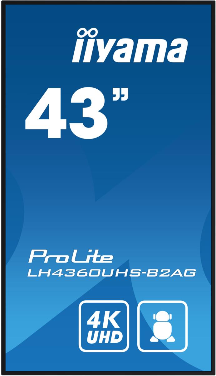 Digital Signage Display - ProLite LH4360UHS-B2AG - 43in - 3840x2160 (UHD) - Black