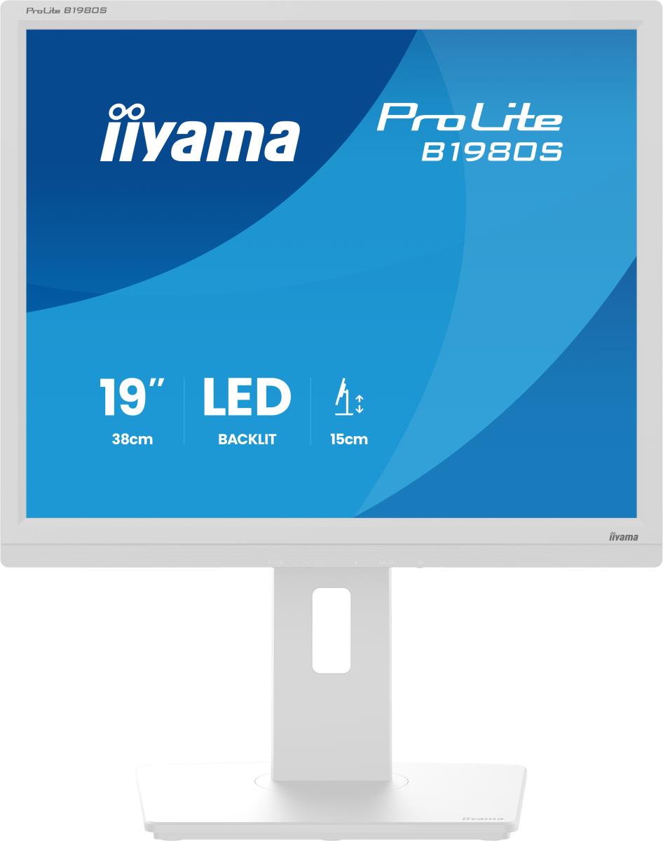 Desktop Monitor - ProLite B1980S-W1 - 19in - 1280x1024 (SXGA) - White
