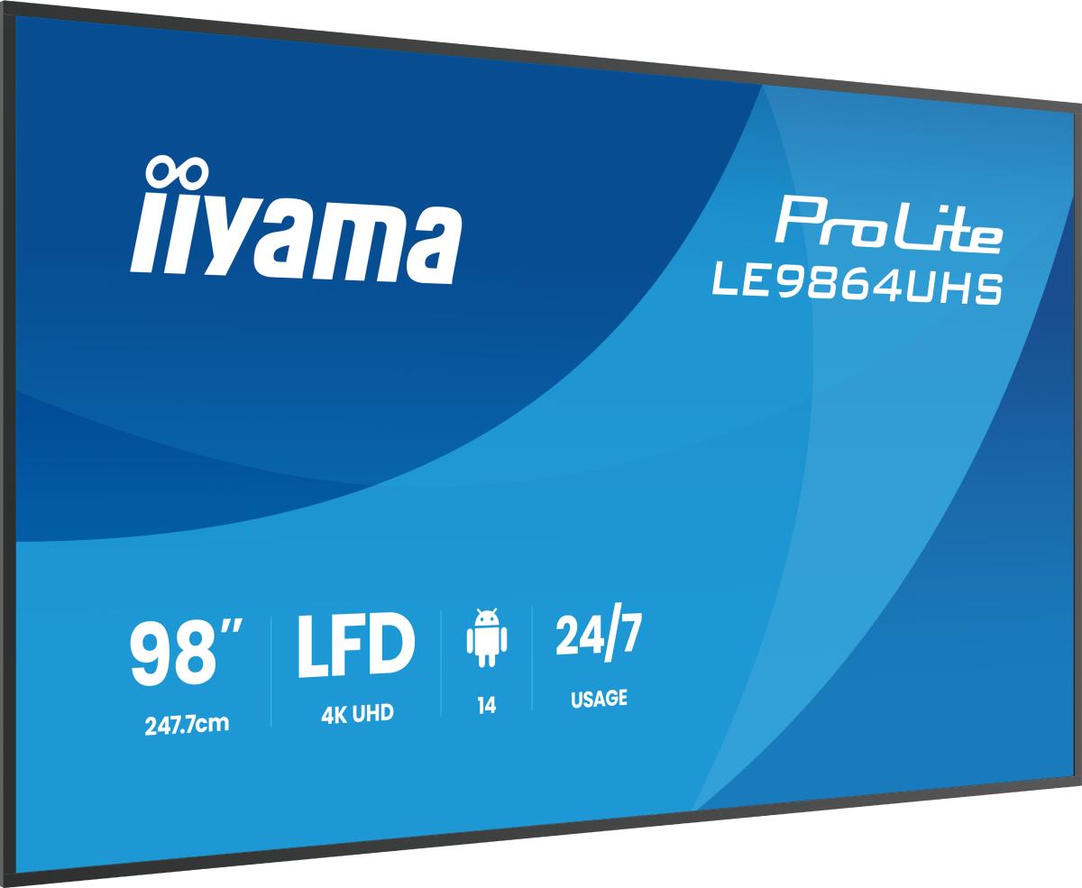 Digital Signage Display - ProLite LE9864UHS-B1AG - 98in - 3840x2160 (UHD) - Black