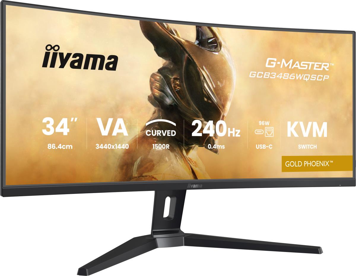 Desktop Monitor - G-MASTER GCB3486WQSCP-B1 - 34in - 3440x1440 (UWQHD) - Black