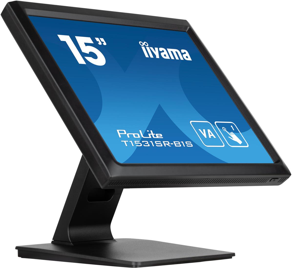 Touch Monitor - PROLITE T1531SR-B1S - 15in - 1024x768 (XGA) - Black