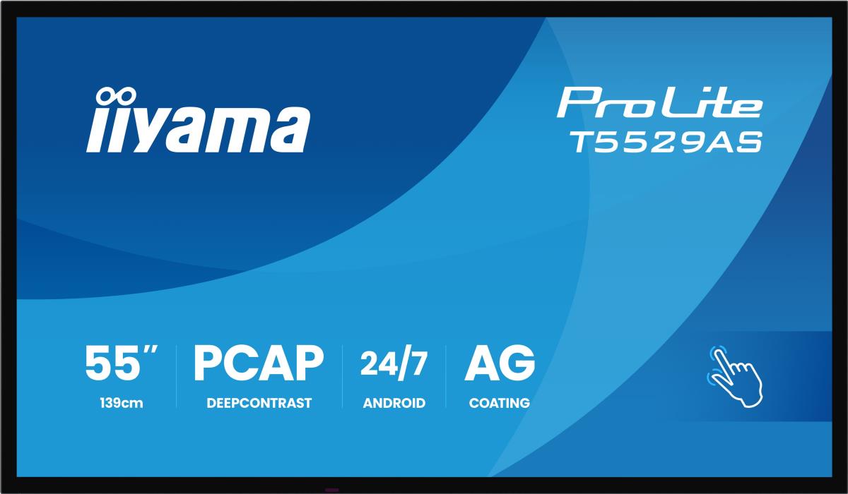 Large Format Display - ProLite T5529AS-B1AG - 55in Touch - 3840x2160 (UHD) - Black