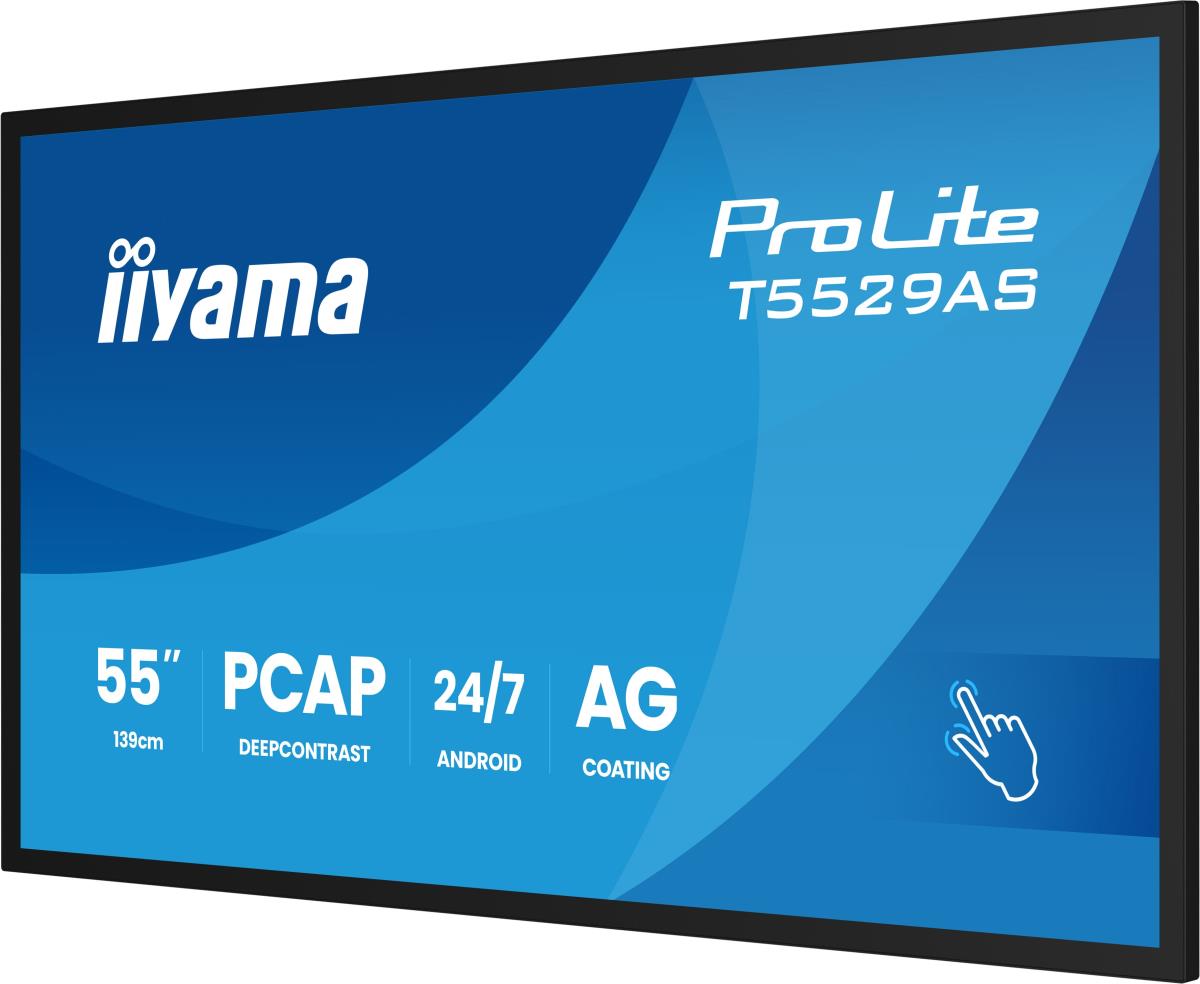 Large Format Display - ProLite T5529AS-B1AG - 55in Touch - 3840x2160 (UHD) - Black