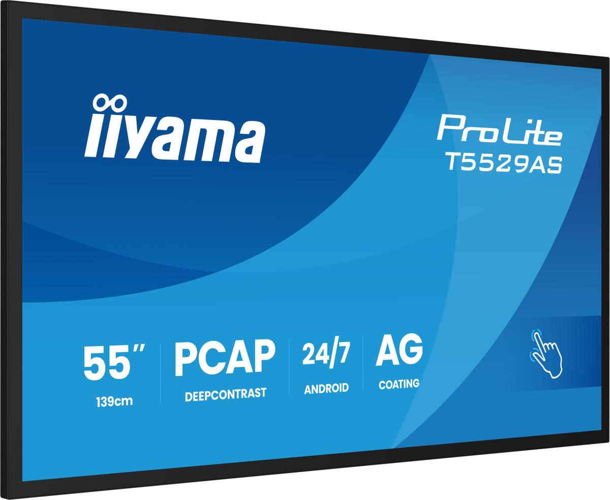 Large Format Display - ProLite T5529AS-B1AG - 55in Touch - 3840x2160 (UHD) - Black