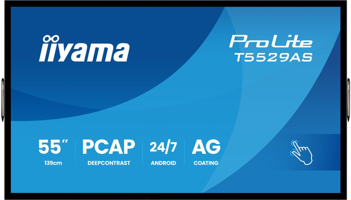Large Format Display - ProLite T5529AS-B1AG - 55in Touch - 3840x2160 (UHD) - Black