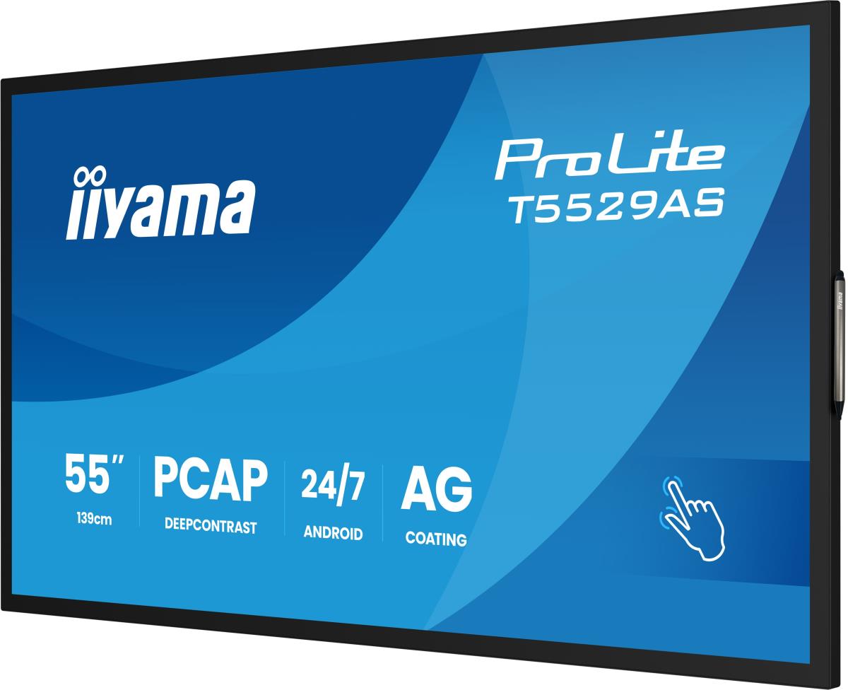 Large Format Display - ProLite T5529AS-B1AG - 55in Touch - 3840x2160 (UHD) - Black