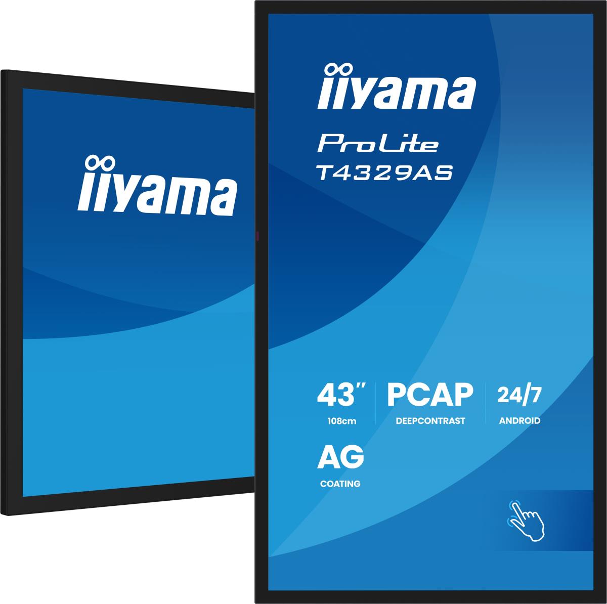 Large Format Display - ProLite T4329AS-B1AG - 43in Touch - 3840x2160 (UHD) - Black