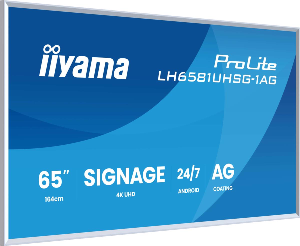 Digital Signage Display - ProLite LH6581UHSG-1AG - 65in - 3840x2160 (UHD) - White
