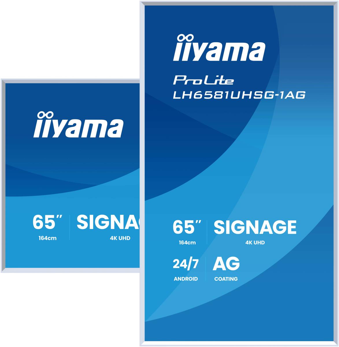Digital Signage Display - ProLite LH6581UHSG-1AG - 65in - 3840x2160 (UHD) - White