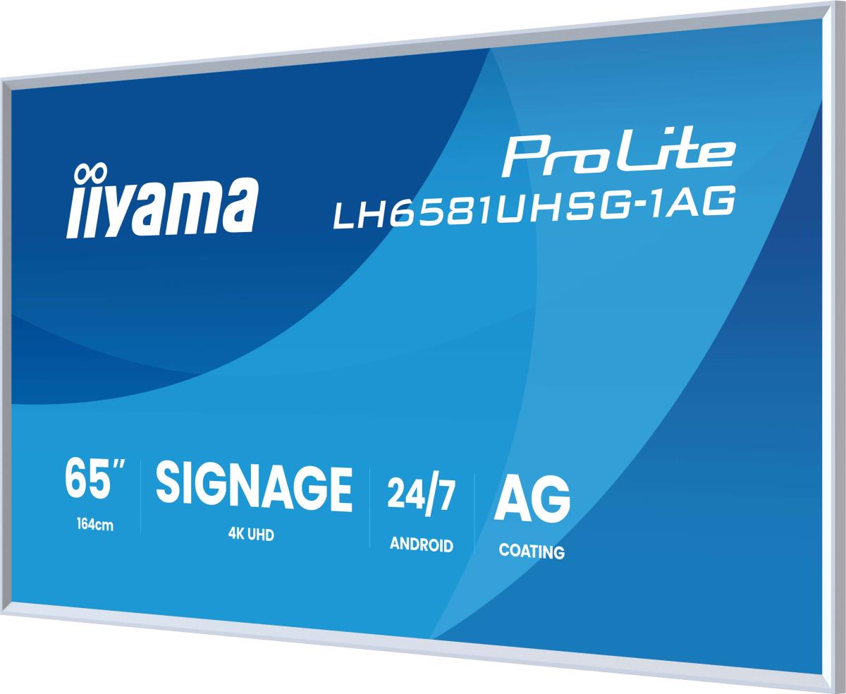 Digital Signage Display - ProLite LH6581UHSG-1AG - 65in - 3840x2160 (UHD) - White