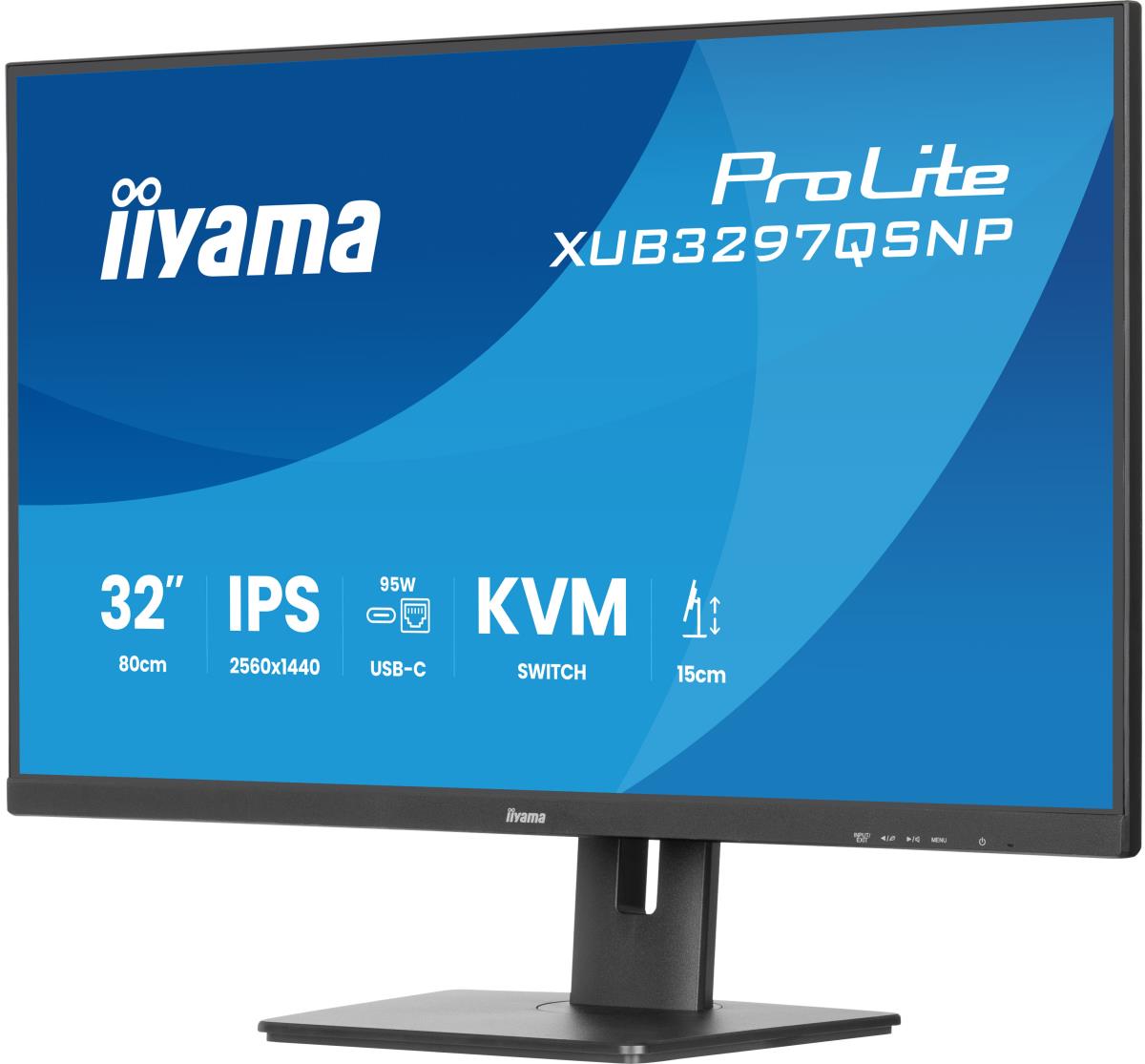 Desktop USB-C Monitor - ProLite XUB3297QSNP-B1 - 32in - 3840x2160 (UHD) - Black