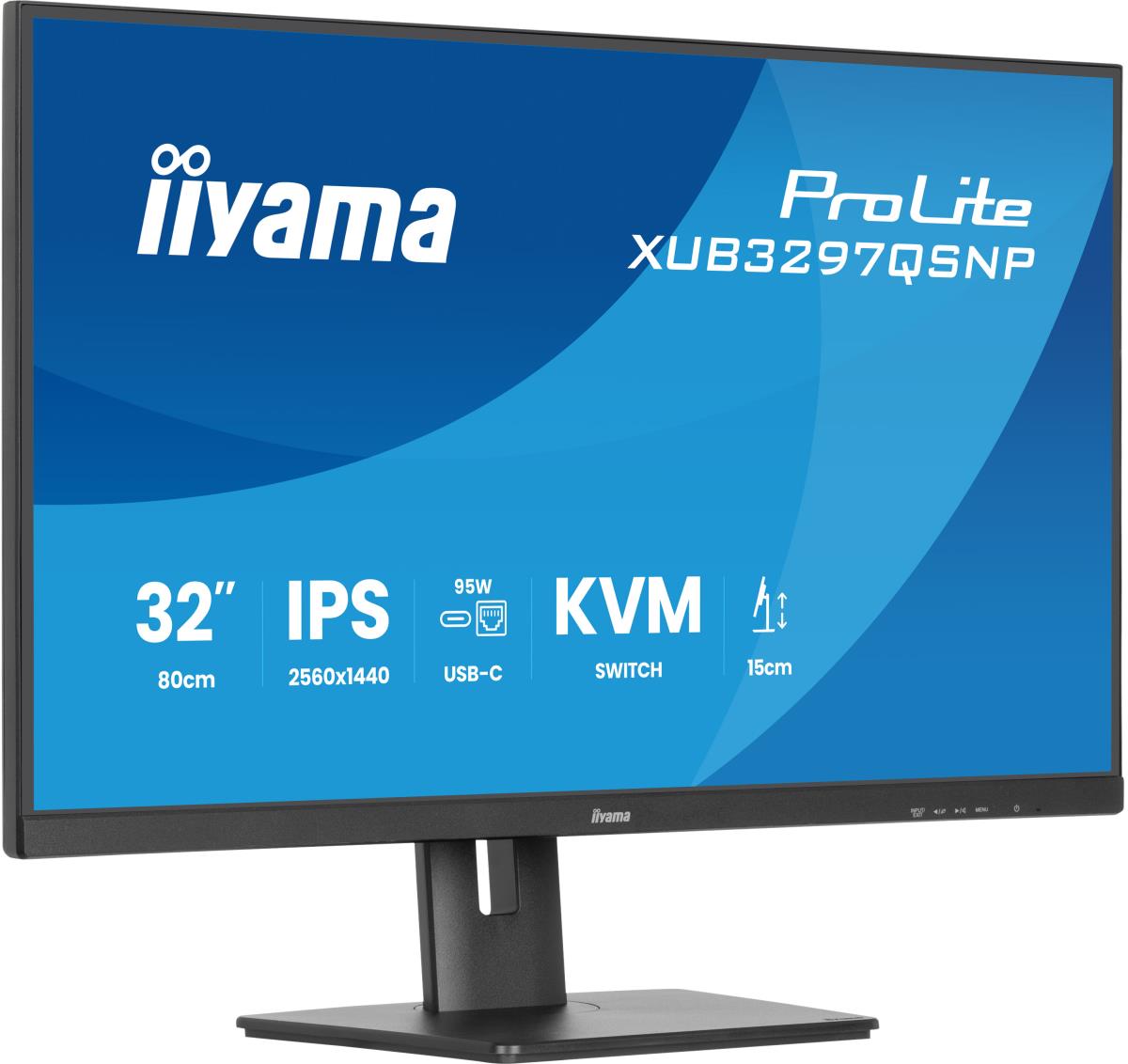 Desktop USB-C Monitor - ProLite XUB3297QSNP-B1 - 32in - 3840x2160 (UHD) - Black