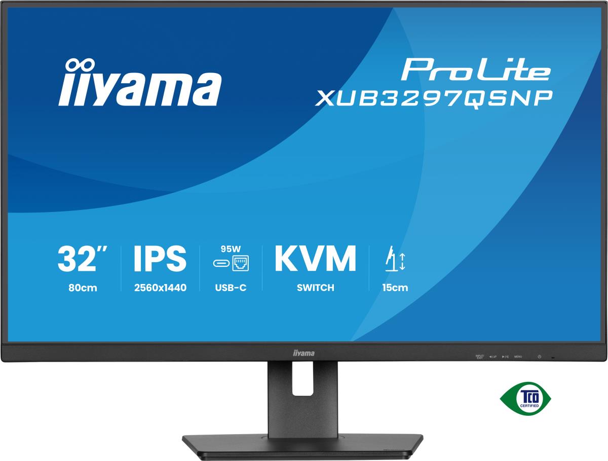 Desktop USB-C Monitor - ProLite XUB3297QSNP-B1 - 32in - 3840x2160 (UHD) - Black