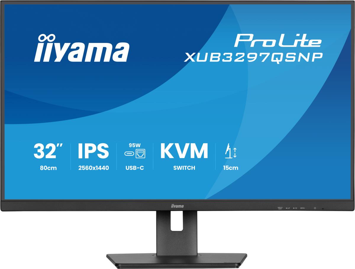 Desktop USB-C Monitor - ProLite XUB3297QSNP-B1 - 32in - 3840x2160 (UHD) - Black